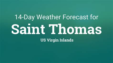 14 day forecast st thomas.